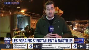 Paris: les forains s'installent à Bastille