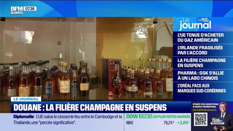 Douane : la filière champagne en suspens