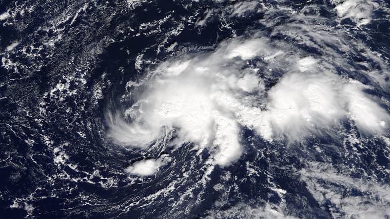 Vue satellite de la tempête Ophelia.