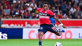 Jonathan David face au PSG, le 21 août 2022.