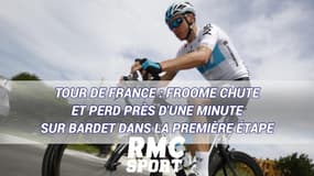Tour de France : Froome chute et perd près d'une minute sur Bardet dans la première étape