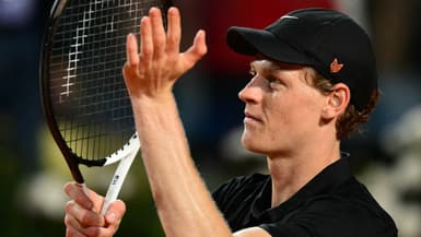 Jannik Sinner lors des Internationaux de Rome, le 10 mai 2025