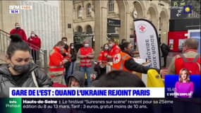 Paris: les réfugiés ukrainiens arrivent par centaines à la Gare de l''est