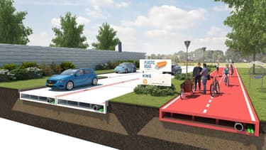 La ville de Rotterdam (Pays-Bas) va expérimenter un tronçon de route conçu à partir de bouteilles recyclées.