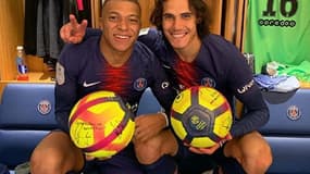 Mbappé et Cavani (PSG)