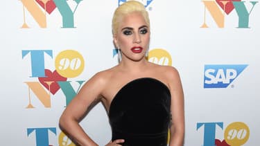 Lady Gaga à New York pour le 90ème anniversaire de Tony Bennett, en 2016