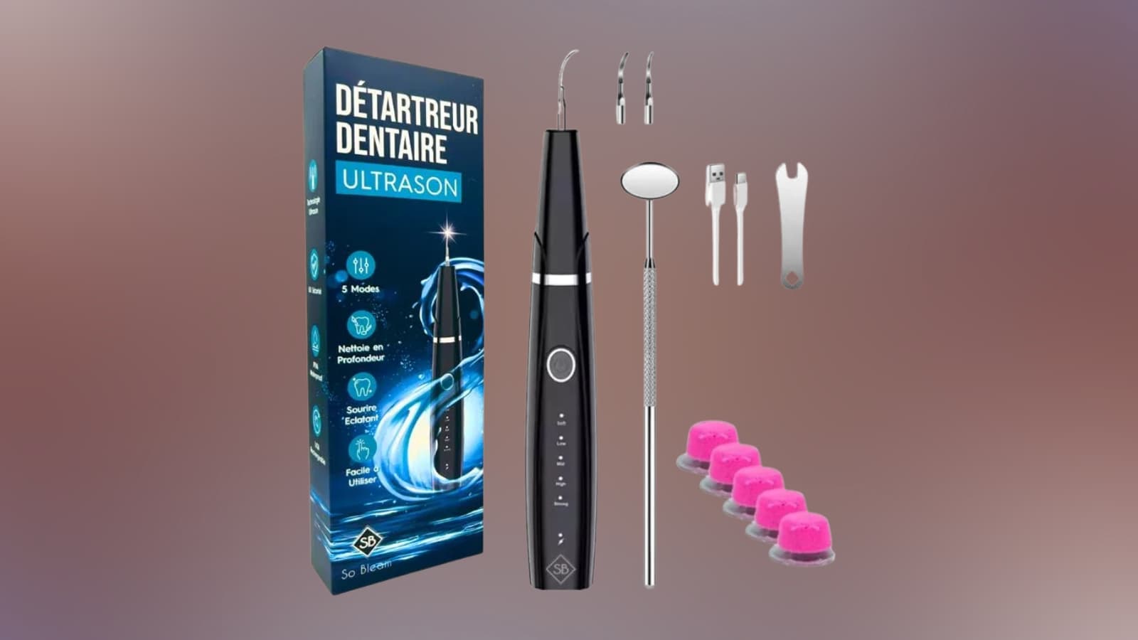 Détartreur Dentaire Ultrason So Bleam - Neuf Avec 5 Capsules