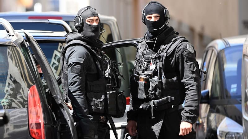 Membres du RAID à Marseille (ILLUSTRATION)