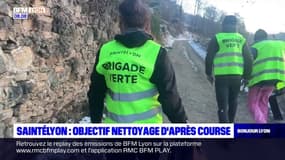 Après la SaintéLyon, l'heure est au nettoyage des déchets laissés par les coureurs