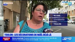 Toulon: les décorations de Noël accrochées avant la fin de l'été