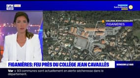 Figanières: feu de brousailles derrière le collège Jean Cavaillès