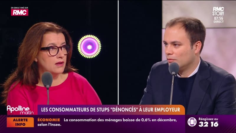 Débat RMC - Les consommateurs de stups "dénoncés" à leur employeur