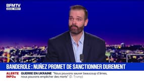 Banderole féministe retournée par des policiers: Benjamin Camboulives (Alternative Police CFDT) estime que "c'est un raccourci pour tous les anti police pour amalgamer la police" 