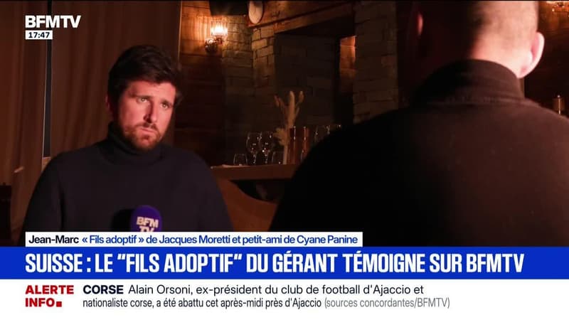 Marshall Truchot : Suisse/Crans-Montana, "le fils adoptif" du gérant témoigne sur BFMTV - 12/01