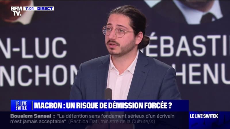 Pour Aurélien Le Coq (LFI), la démission d'Emmanuel Macron ne serait pas 