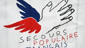 Le logo du Secours populaire Français. (image d'illustration) 