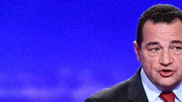 Jean-Frédéric Poisson lors du débat avec les autres candidats à la primaire de la droite, le 13 octobre 2016.