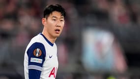 Le Coréen Son Heung-Min lors d'un match de Tottenham en Ligue Europa, le 10 avril 2025