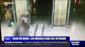 L'attaque à la gare du Nord qui a fait 6 blessés filmée par des caméras de vidéosurveillance