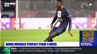 Kop Paris: Nuno Mendes forfait pour quatre mois minimum, une blessure inquiétante pour le PSG?