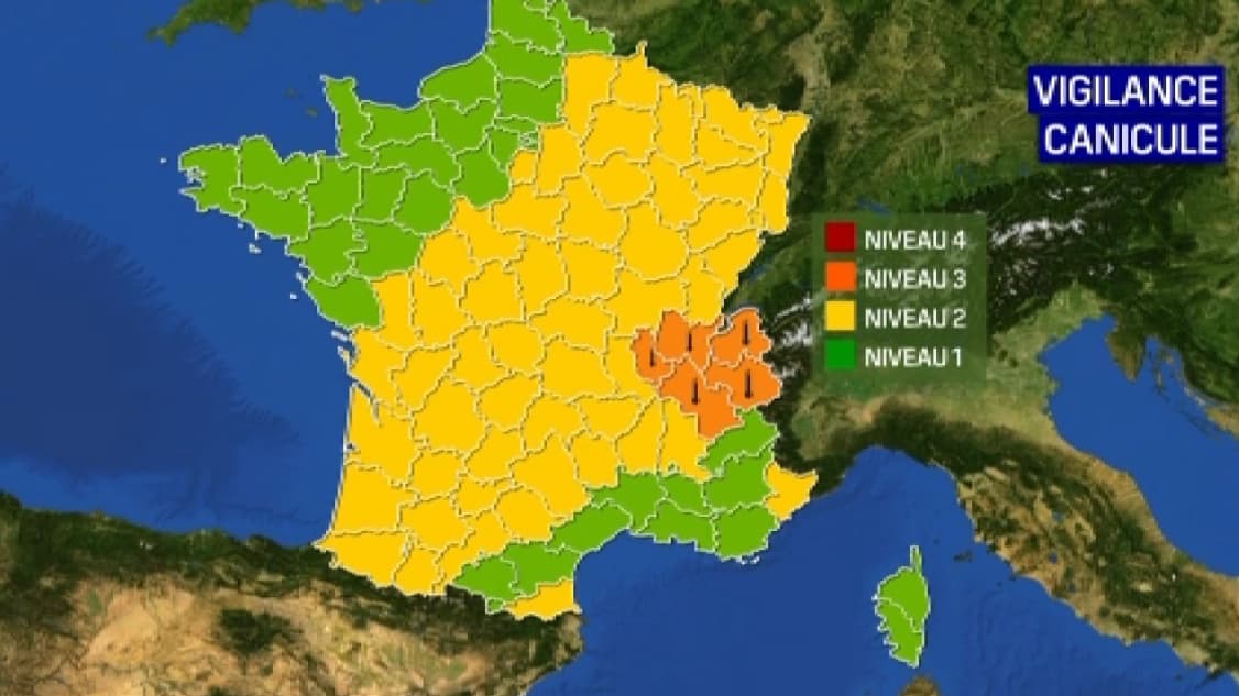 5 départements sont en vigilance orange canicule ce 14 août. 