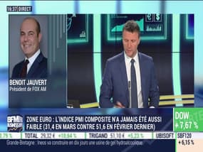 Benoit Jauvert (FOX AM): L'indice PMI composite de la zone euro n'a jamais été aussi faible - 24/03