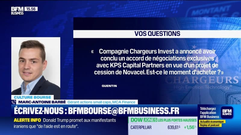 Culture Bourse : "Compagnie Chargeurs Invest a annoncé avoir conclu un accord de négociations exclusives avec KPS Capital Partners en vue d'un projet de cession de Novacel. Est-ce le moment d'acheter ?", par Julie Cohen-Heurton - 13/01