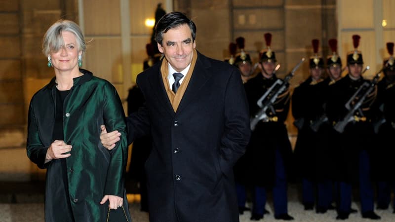 Penelope et François Fillon le 2 mars 2011. 