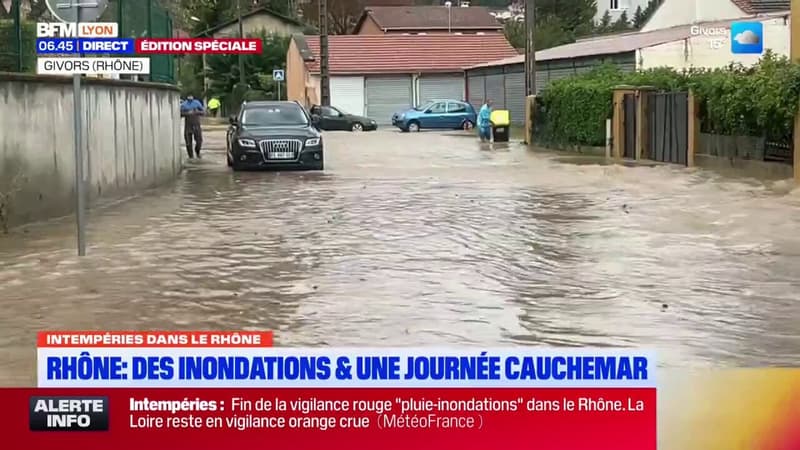 Rhône: des images impressionnantes des inondations