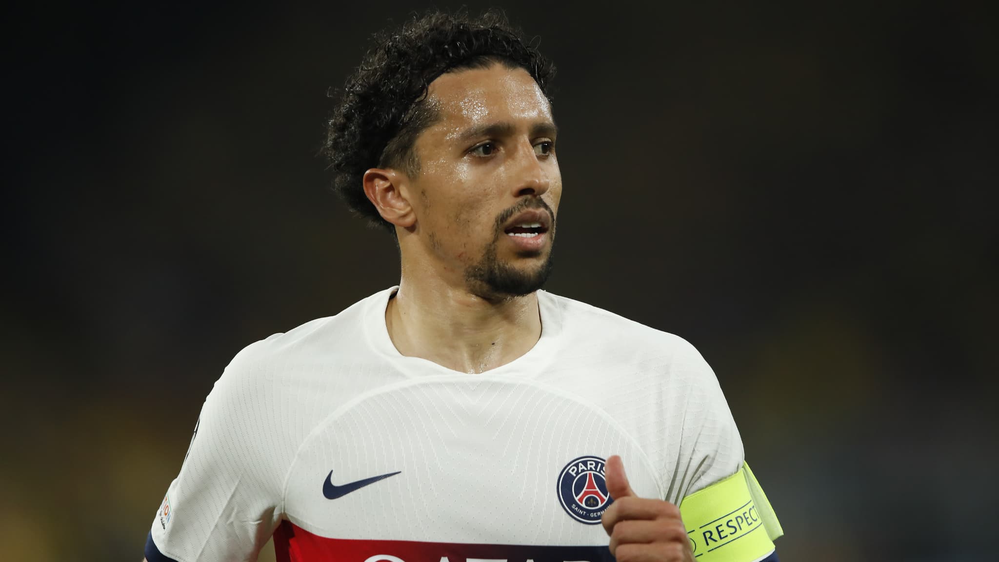 Marquinhos avec le PSG le 1er mai 2024