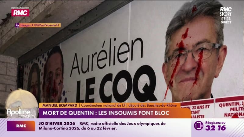 Mort de Quentin : LFI sur la défensive face aux accusations de la droite et de l’extrême droite