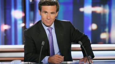 David Pujadas sur le plateau du journal de "20 heures"