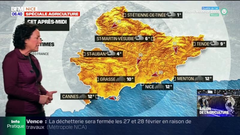 Météo Côte d’Azur: des flocons et de la pluie sous un vent fort, jusqu'à 12°C à Nice et à Cannes