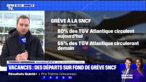 Départs en vacances: des prévisions de trafic TGV légèrement meilleures que prévues ce samedi