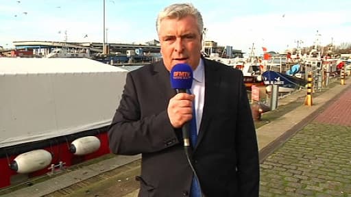 Le ministre des Transports et de la Mer Frédéric Cuvillier sur BFMTV lundi