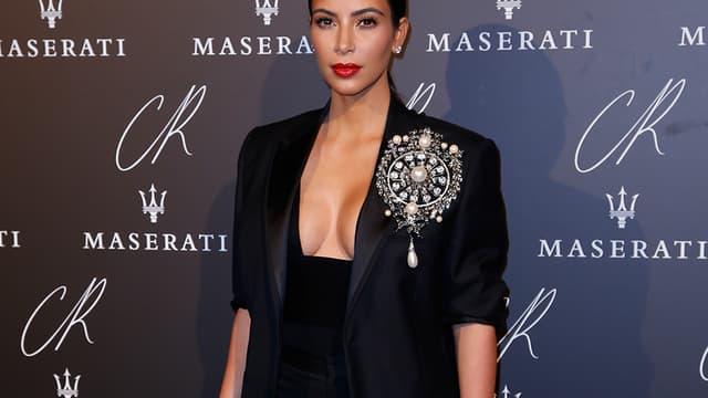 Kim Kardashian à la Fashion Week à Paris, le 30 septembre.