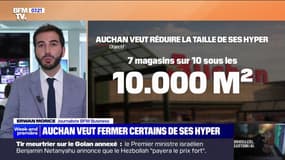 Auchan, en perte de presque 1 milliard d'euros, veut fermer certains de ses hypermarchés