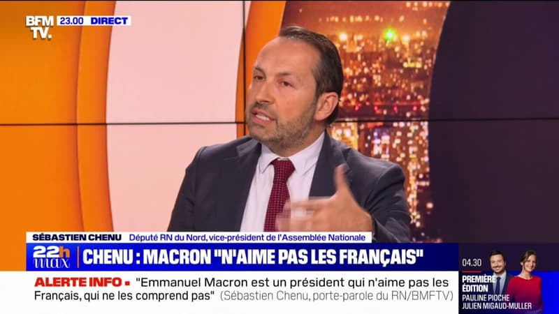 Pour Sébastien Chenu (RN), Emmanuel Macron est 