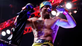 Gilbert Burns après sa victoire sur Jorge Masvidal à l'UFC 297 en avril 2023