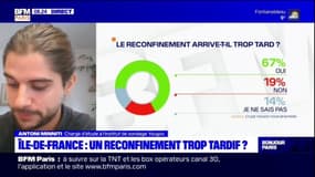 Ile-de-France: pour 67% des Franciliens, le reconfinement arrive trop tardivement