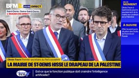 Drapeau palestinien sur les mairies: "Ce drapeau-là n'est pas le drapeau du Hamas", pour Olivier Faure