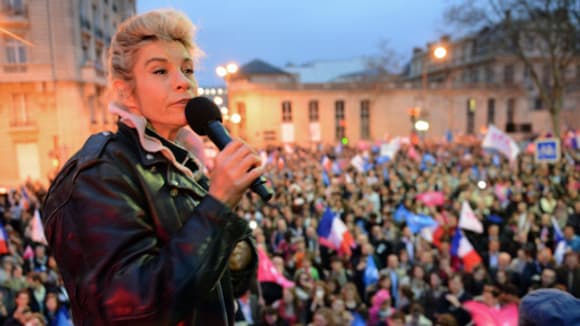 Frigide Barjot est la leader des anti-mariage homo.
