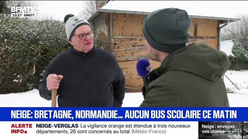 "Ça fait quelques années qu'on n'a pas vu ça": la neige continue de tomber en Seine-Maritime