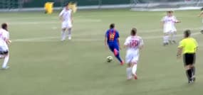 Le but incroyable d'Abel Ruiz avec les jeunes du Barça