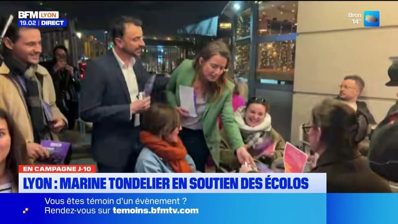 Lyon : Marine Tondelier en soutien des Écologistes
