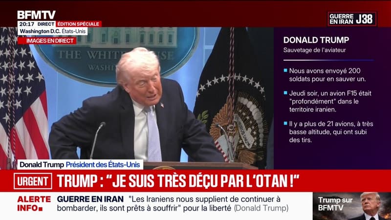“Je suis très déçu par l’OTAN ”, annonce Donald Trump