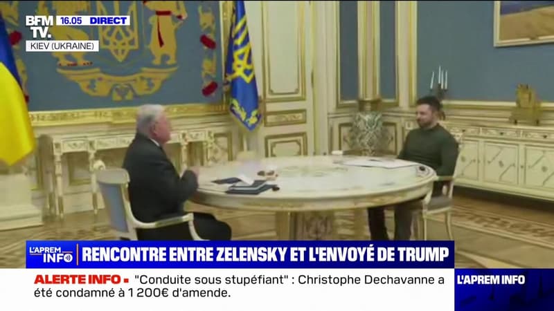 Les images de la rencontre entre Volodymyr Zelensky et l'envoyé de Donald Trump