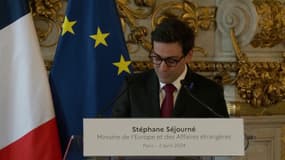 Stéphane Séjourné affirme que le combat des Ukrainiens est "juste"