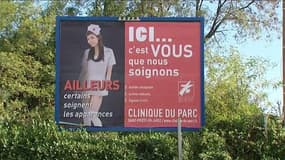 La campagne de pub suggestive d'une clinique privée située près de Saint-Etienne provoque la colère des professionnels de santé de la région.