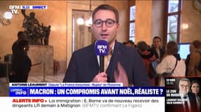 Rejet du projet de loi immigration: "Je suis très content qu'on ait infligé une défaite à monsieur Darmanin et qu'on ait repoussé ce texte", affirme Antoine Léaument (LFI)